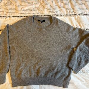 Mongolian shrunken cashmere sweatshirt